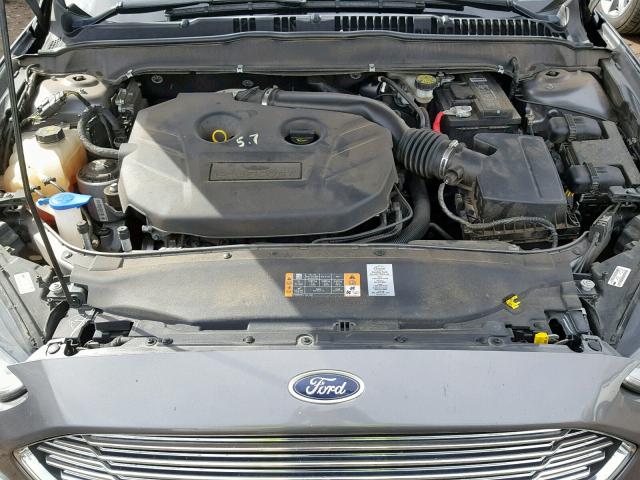 3FA6P0K98ER232425 - 2014 FORD FUSION TIT GRAY photo 7