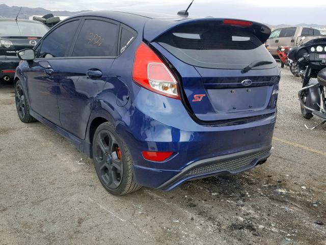 3FADP4GXXGM183685 - 2016 FORD FIESTA ST BLUE photo 3