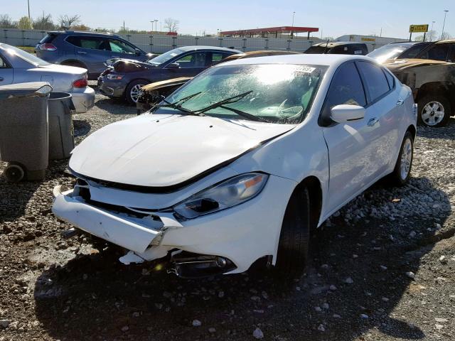 1C3CDFCH8DD303634 - 2013 DODGE DART LIMIT WHITE photo 2