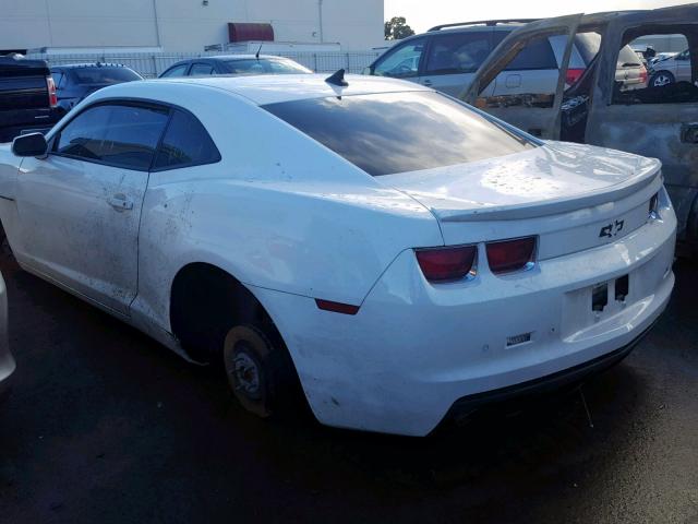 2G1FK1EJ1B9124873 - 2011 CHEVROLET CAMARO 2SS WHITE photo 3