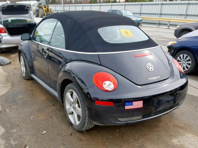 3VWSG31Y07M409436 - 2007 VOLKSWAGEN NEW BEETLE Schwarz Foto 3