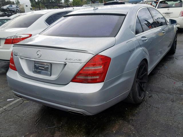 WDDNG7BB2BA367896 - 2011 MERCEDES-BENZ S 550 SILVER photo 4