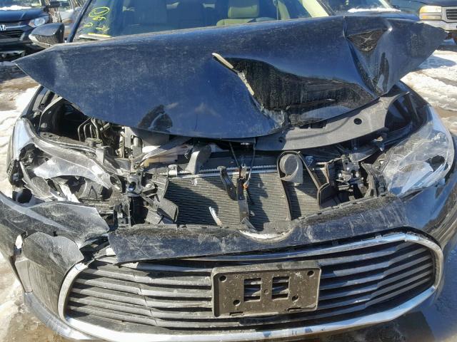 4T1BK1EB6JU278720 - 2018 TOYOTA AVALON XLE BLACK photo 7