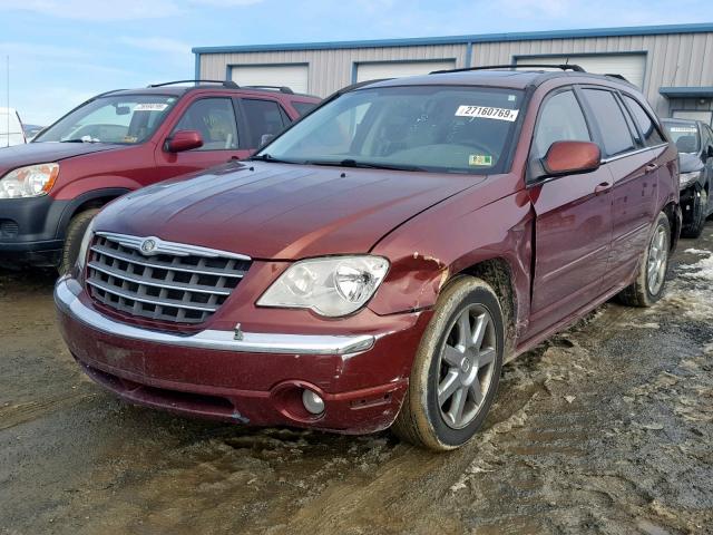 2A8GM78X37R140419 - 2007 CHRYSLER PACIFICA L RED photo 2