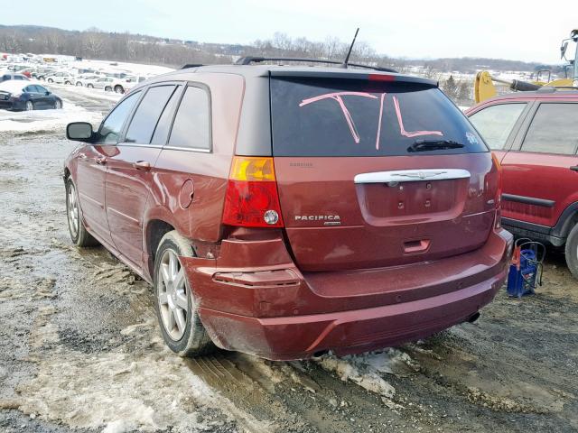 2A8GM78X37R140419 - 2007 CHRYSLER PACIFICA L RED photo 3