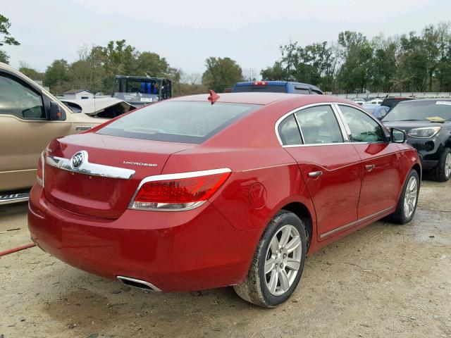 1G4GC5E35CF239935 - 2012 BUICK LACROSSE RED photo 4