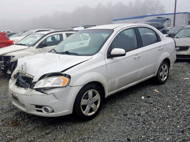 KL1TG5DEXBB128093 - 2011 CHEVROLET AVEO LT WHITE photo 2