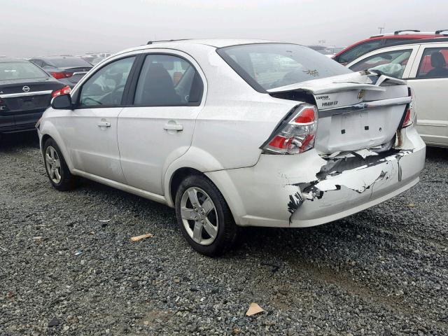 KL1TG5DEXBB128093 - 2011 CHEVROLET AVEO LT WHITE photo 3