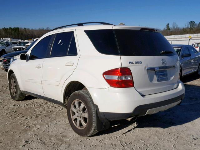 4JGBB86E57A252217 - 2007 MERCEDES-BENZ ML 350 WHITE photo 3