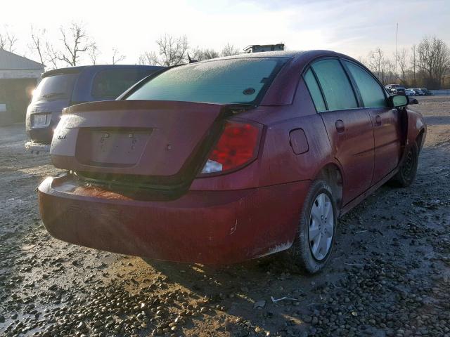 1G8AJ55F06Z125381 - 2006 SATURN ION LEVEL MAROON photo 4