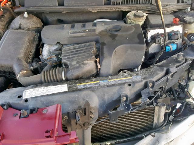 1G8AJ55F06Z125381 - 2006 SATURN ION LEVEL MAROON photo 7