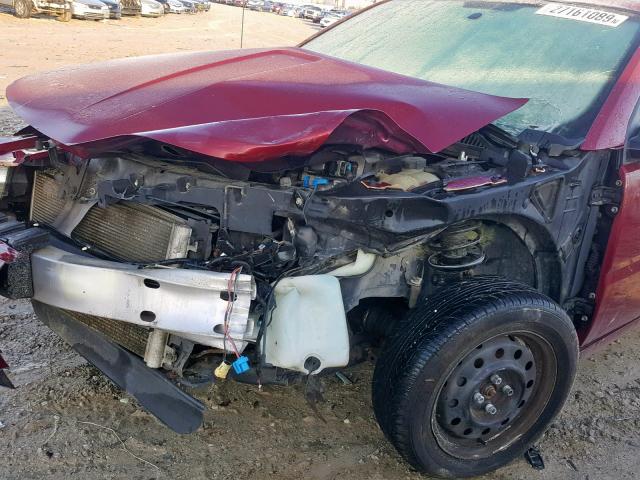 1G8AJ55F06Z125381 - 2006 SATURN ION LEVEL MAROON photo 9