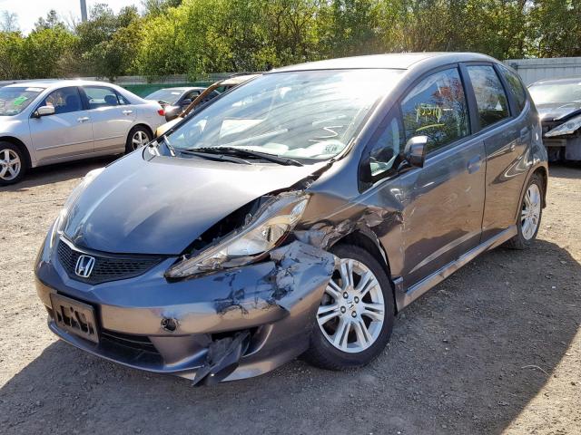 JHMGE8H56BC024950 - 2011 HONDA FIT SPORT GRAY photo 2