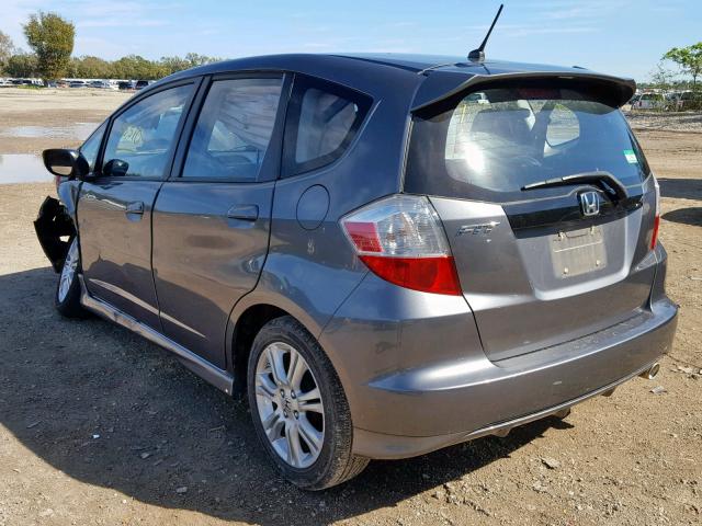 JHMGE8H56BC024950 - 2011 HONDA FIT SPORT GRAY photo 3