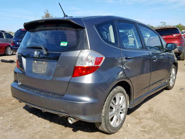 JHMGE8H56BC024950 - 2011 HONDA FIT SPORT GRAY photo 4