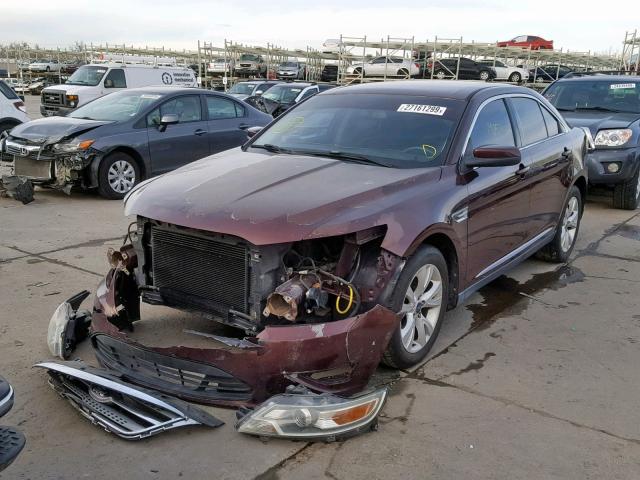 1FAHP2EW5AG116347 - 2010 FORD TAURUS SEL MAROON photo 2