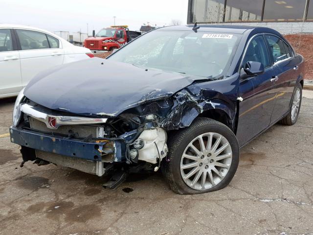 1G8ZX57759F156395 - 2009 SATURN AURA XR BLUE photo 2