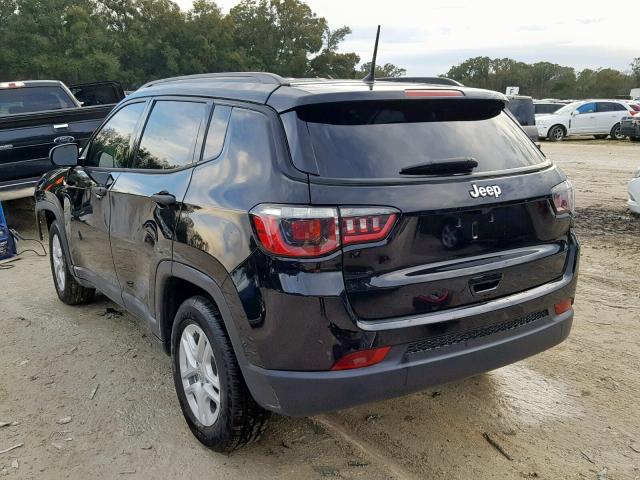 3C4NJCAB0JT123578 - 2018 JEEP COMPASS SP BLACK photo 3