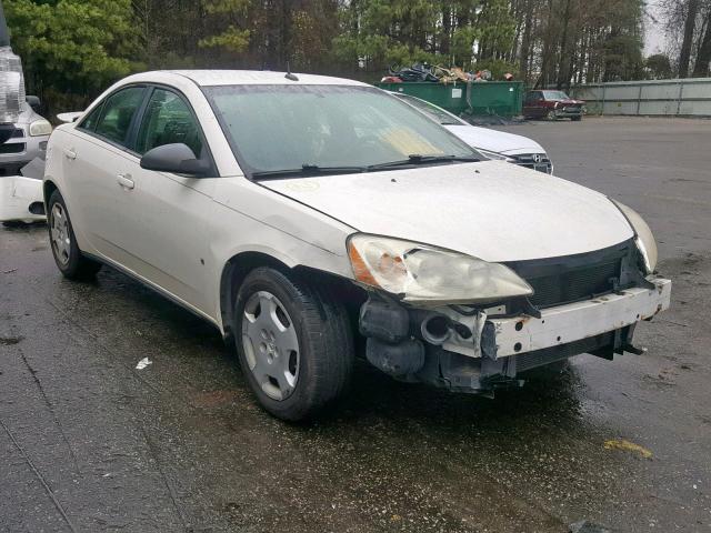 1G2ZF57B384162000 - 2008 PONTIAC G6 VALUE L WHITE photo 1