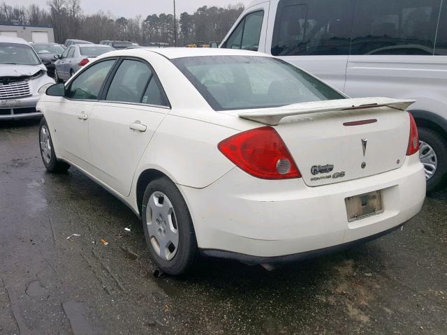 1G2ZF57B384162000 - 2008 PONTIAC G6 VALUE L WHITE photo 3