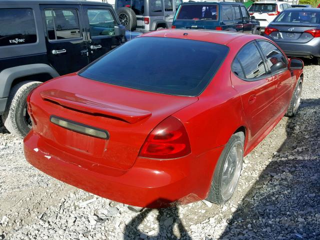 2G2WP552781127314 - 2008 PONTIAC GRAND PRIX RED photo 4