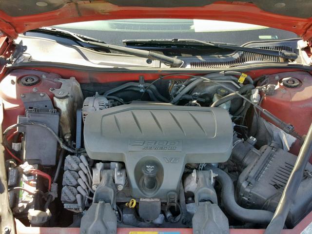 2G2WP552781127314 - 2008 PONTIAC GRAND PRIX RED photo 7