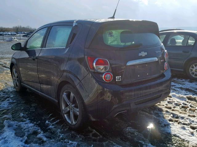 1G1JH6SB0E4147622 - 2014 CHEVROLET SONIC RS BLACK photo 3