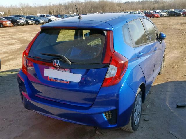 JHMGK5H55HS022886 - 2017 HONDA FIT LX BLUE photo 4