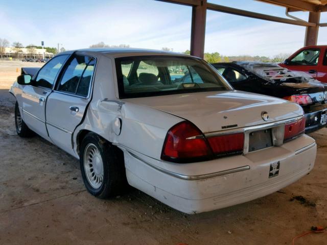 2MEFM75W1XX726609 - 1999 MERCURY GRAND MARQ WHITE photo 3