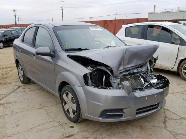 KL1TD5DE4AB082042 - 2010 CHEVROLET AVEO LS GRAY photo 1