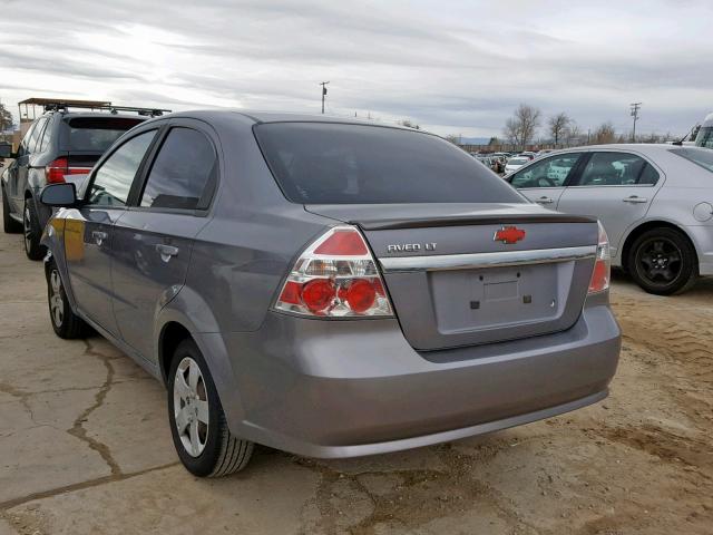KL1TD5DE4AB082042 - 2010 CHEVROLET AVEO LS GRAY photo 3