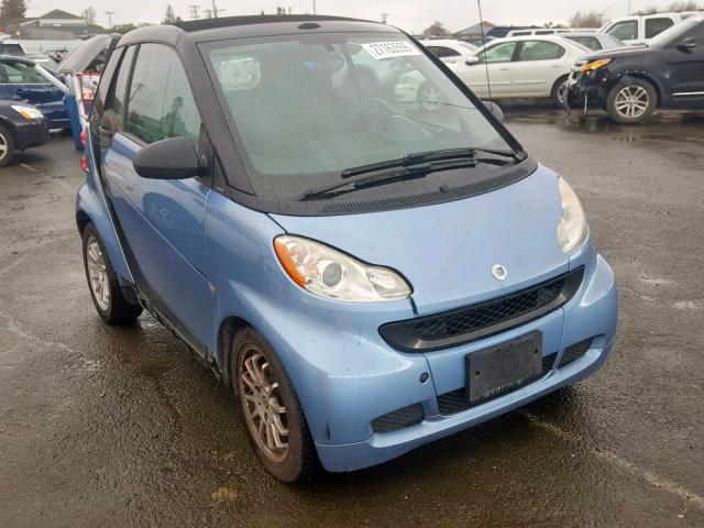 WMEEK3BA4BK447334 - 2011 SMART FORTWO PAS BLUE photo 1