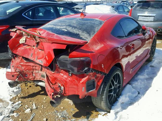 JF1ZNAA12D1711114 - 2013 TOYOTA SCION FR-S RED photo 4