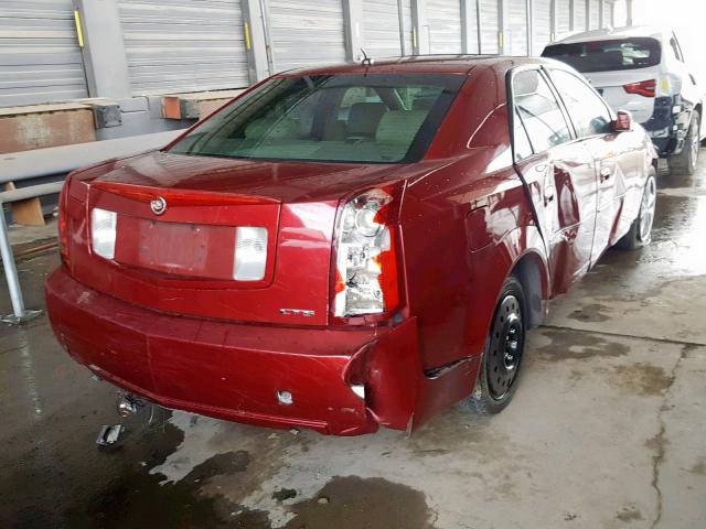 1G6DP567550191634 - 2005 CADILLAC CTS HI FEA RED photo 4