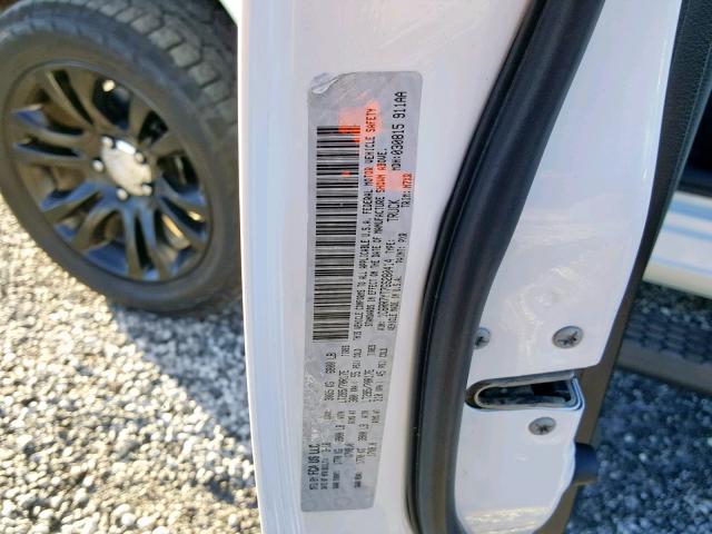 1C6RR7YT7GS280414 - 2016 RAM 1500 REBEL თეთრი ფოტო 10