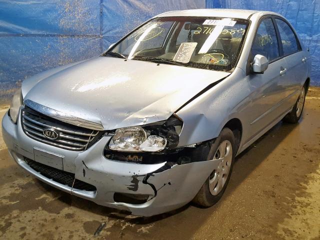 KNAFE122185545524 - 2008 KIA SPECTRA EX BLUE photo 2