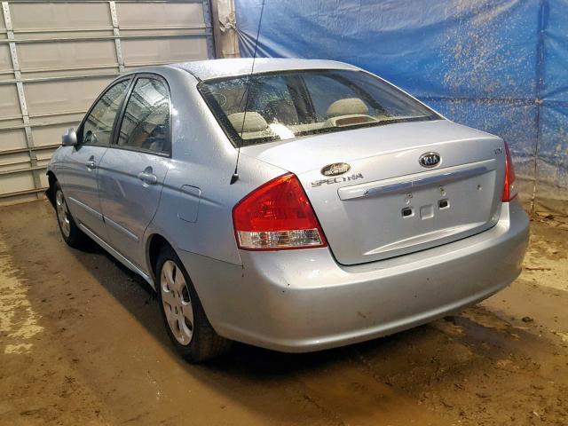 KNAFE122185545524 - 2008 KIA SPECTRA EX BLUE photo 3