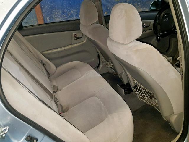 KNAFE122185545524 - 2008 KIA SPECTRA EX BLUE photo 6