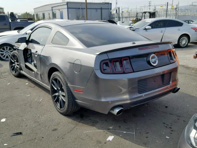 1ZVBP8CF8E5275139 - 2014 FORD MUSTANG GT GRAY photo 3