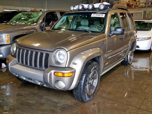 1J4GL38K04W159546 - 2004 JEEP LIBERTY RE GRAY photo 2