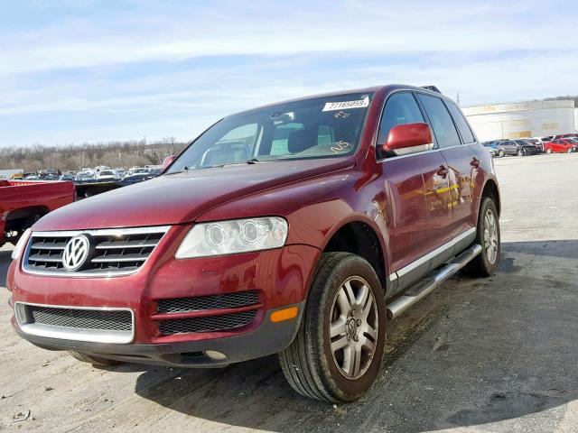 WVGCM77L74D052195 - 2004 VOLKSWAGEN TOUAREG 4. MAROON photo 2