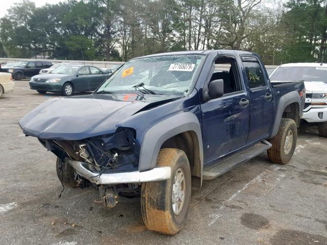 1GCDS13E078170721 - 2007 CHEVROLET COLORADO BLUE photo 2