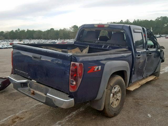 1GCDS13E078170721 - 2007 CHEVROLET COLORADO BLUE photo 4