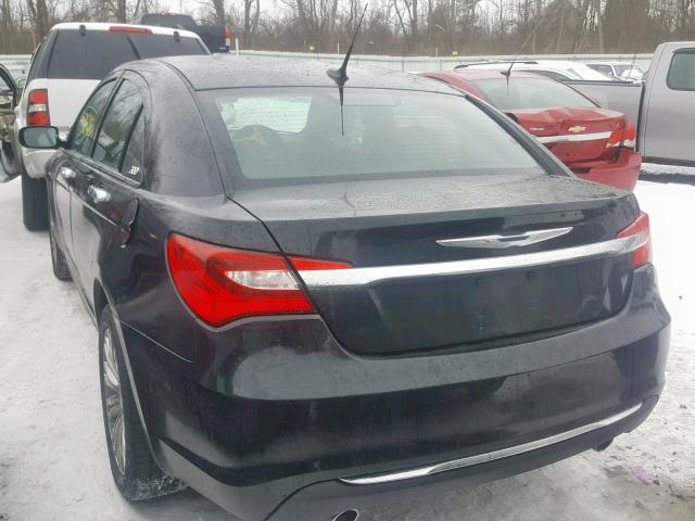 1C3BC2FG9BN520644 - 2011 CHRYSLER 200 LIMITE BLACK photo 3