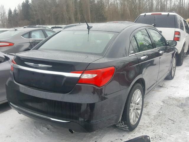 1C3BC2FG9BN520644 - 2011 CHRYSLER 200 LIMITE BLACK photo 4