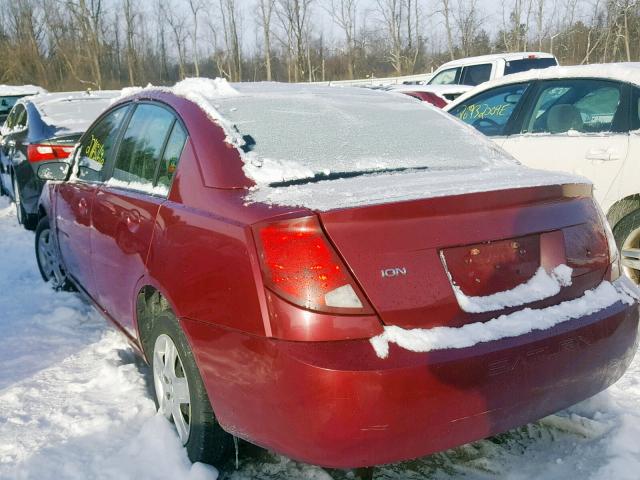 1G8AJ55F77Z112712 - 2007 SATURN ION LEVEL RED photo 3