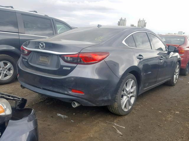 JM1GJ1V53F1186657 - 2015 MAZDA 6 TOURING GRAY photo 4