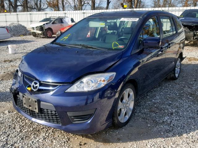 JM1CR2WL2A0374384 - 2010 MAZDA 5 BLUE photo 2