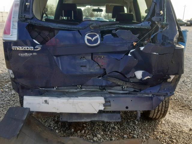 JM1CR2WL2A0374384 - 2010 MAZDA 5 BLUE photo 9