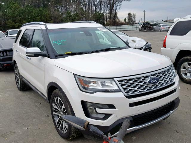 1FM5K8HT6GGC20091 - 2016 FORD EXPLORER P WHITE photo 1